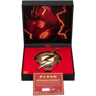 Réplica Pin Logo Flash Y Anillo De Metal DC