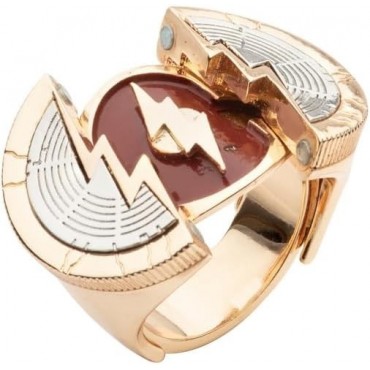 Réplica Pin Logo Flash Y Anillo De Metal DC
