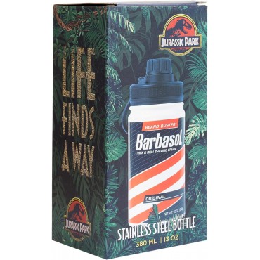 Botella Metálica Bote Barbasol Jurassic Park Térmica 380 mls