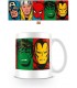 Taza Caras Héroes Marvel Retro 320 mls