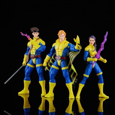 Set 3 Figuras Gambit, Banshee y Psylocke X-Men Marvel Legends Articuladas 15 cms