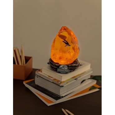 Lámpara Ámbar Jurassic Park 20 cms