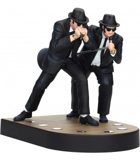 Set Figuras Jake Y Elwood Cantando Blues Brothers Diorama Con Luz 18 cms