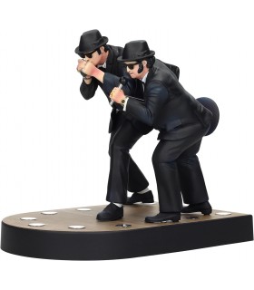 Set Figuras Jake Y Elwood Cantando Blues Brothers Diorama Con Luz 18 cms