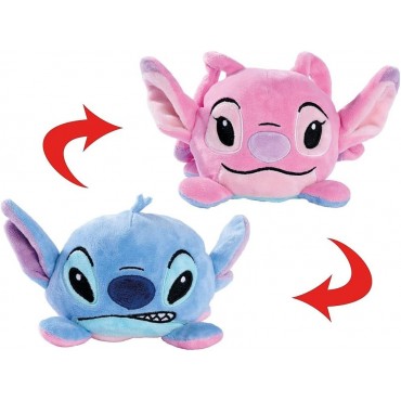 Peluche Reversible Stitch Y Ángel Lilo & Stitch Disney 13 cms