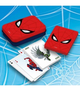 Baraja De Naipes Spider-Man Marvel Con Caja Metálica