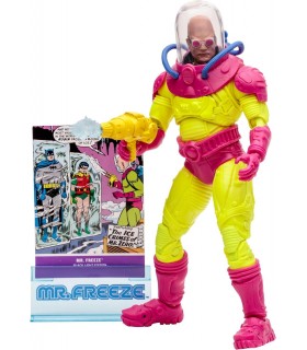 Figura Mr. Freeze The Ice Crimes Of Mr. Zero! Black Light Edition DC Edición Limitada Articulada 18 cms