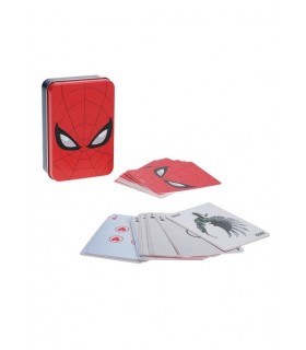 Baraja De Naipes Spider-Man Marvel Con Caja Metálica