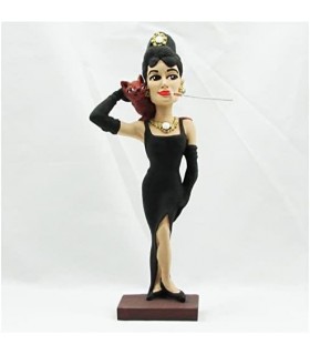 Figura Audrey Hepburn Artesanal 26 cms