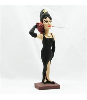 Figura Audrey Hepburn Artesanal 26 cms