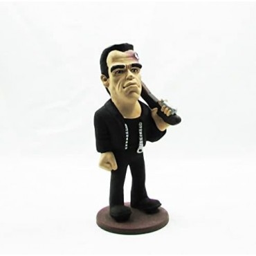 Figura Terminator 2 Arnold Schwarzenegger Artesanal 23 cms