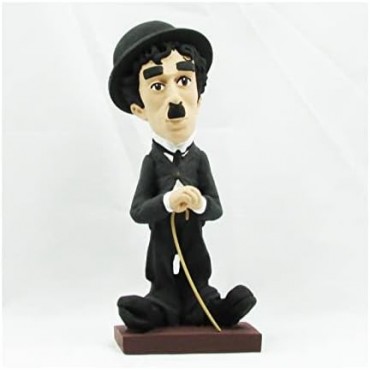 Figura Charlie Chaplin Artesanal 20 cms