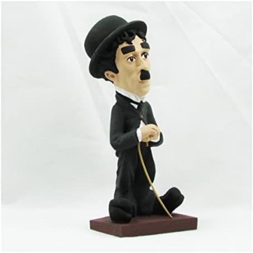 Figura Charlie Chaplin Artesanal 20 cms