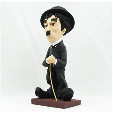 Figura Charlie Chaplin Artesanal 20 cms