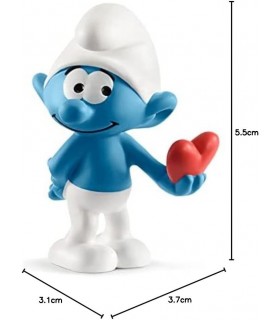 Figura Pitufo Corazón 5,5 cms