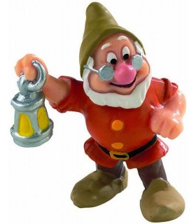 Figura Enanito Doc con Farol Blancanieves y los Siete Enanitos Disney 5,5 cms