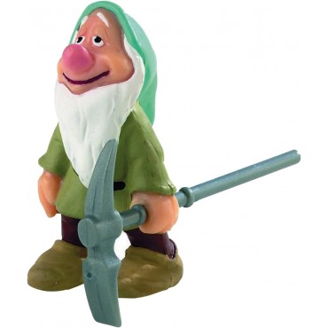 Figura Enanito Dormilón con Azadón Blancanieves y los Siete Enanitos Disney 5,5 cms