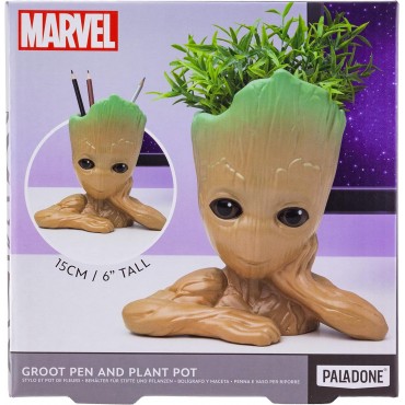 Bote Bolígrafos Groot Maceta Guardianes de la Galaxia Marvel 15 cms