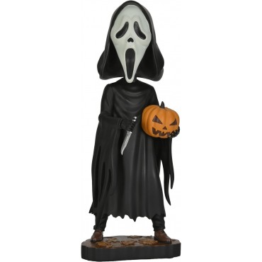 Figura Ghost Face With Pumpkin Scream Head Knocker 20 cms