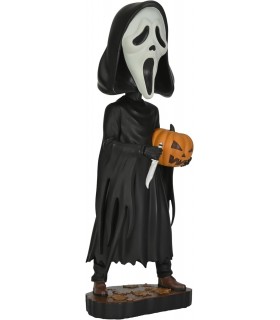 Figura Ghost Face With Pumpkin Scream Head Knocker 20 cms