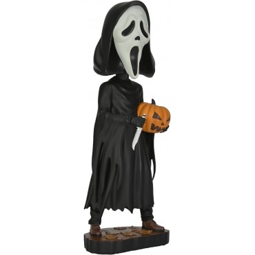 Figura Ghost Face With Pumpkin Scream Head Knocker 20 cms