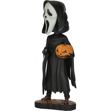Figura Ghost Face With Pumpkin Scream Head Knocker 20 cms