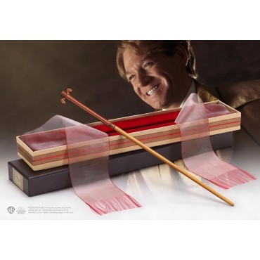 Réplica Varita Mágica Gilderoy Lockhart Harry Potter En Caja De Ollivander's 44 cms