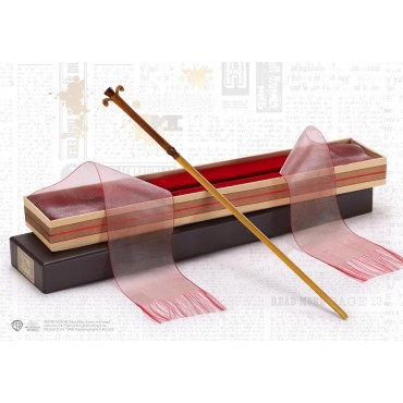 Réplica Varita Mágica Gilderoy Lockhart Harry Potter En Caja De Ollivander's 44 cms