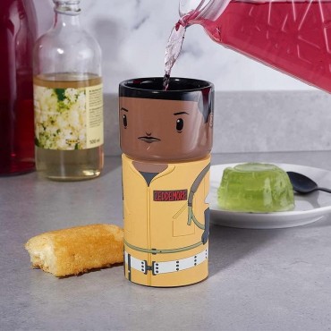 Taza Con Forma De Winston Zeddemore Cazafantasmas Cerámica 400 mls