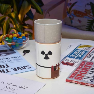 Taza Con Forma De Doc Brown Regreso Al Futuro Cerámica 400 mls