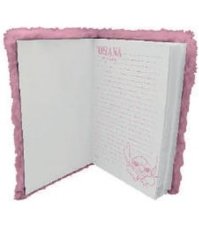 Cuaderno Con Pelo Rosa Stitch Lilo & Stitch Disney