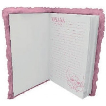Cuaderno Con Pelo Rosa Stitch Lilo & Stitch Disney 
