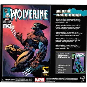 Set 2 Figuras Wolverine & Lilandra Neramani X-Men Marvel Legends Articuladas 15 cms