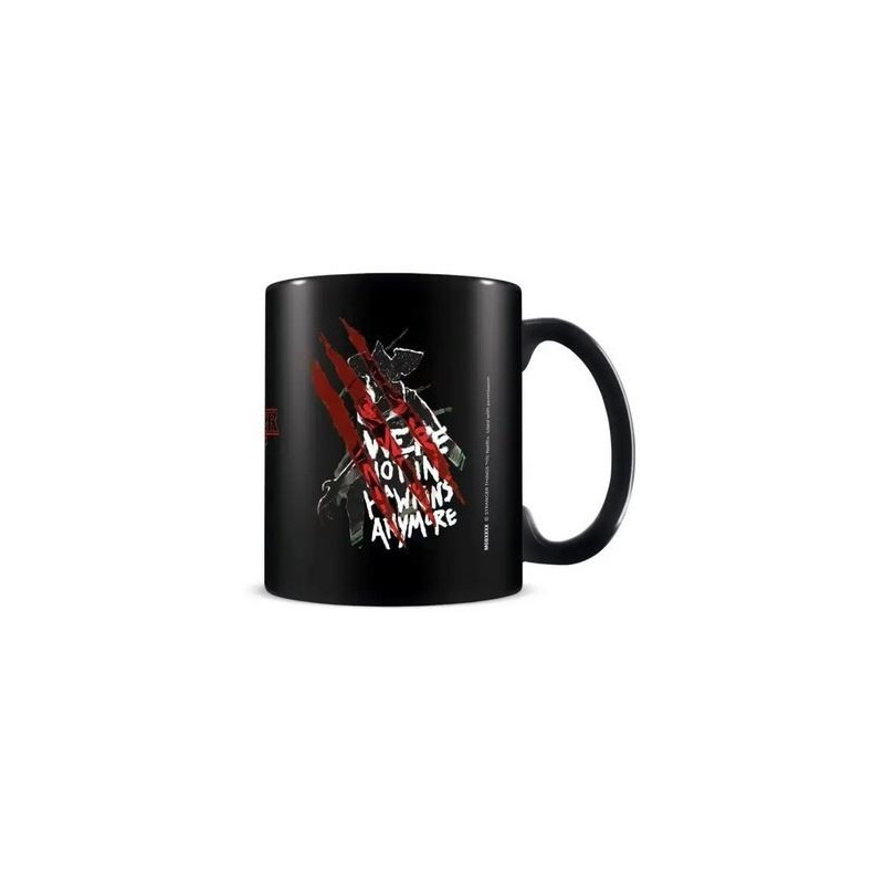 Taza Stranger Thing 4 We Are Not In Hawkins Anymore Cerámica 315 mls