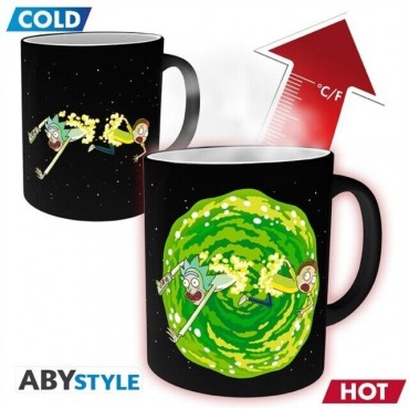Taza Rick & Morty Cambia Con El Calor Cerámia 320 mls 