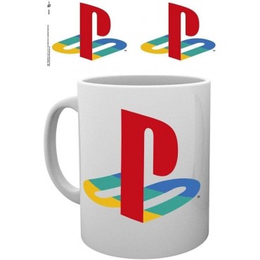 Taza Logo Colores Play Station Cerámica 320 mls