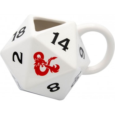 Taza 3D Dado Dungeons & Dragons Dragones & Mazmorras Cerámica 350 mls