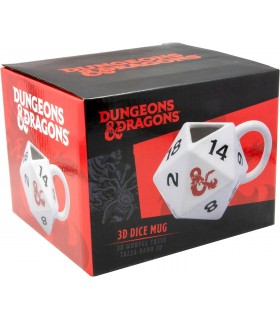 Taza 3D Dado Dungeons & Dragons Dragones & Mazmorras Cerámica 350 mls