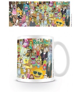 Taza Personajes Rick Y Morty Cerámica 320 mls