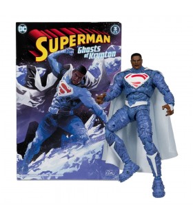 Figura Superman Earth 2 Con Cómic DC Page Punchers Articulada 18 cms