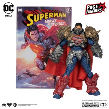 Figura Superman Con Cómic DC Page Punchers Articulada 18 cms