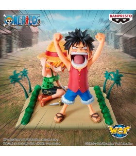 Figura Monkey D. Luffy & Nami One Piece Log Stories 7 cms