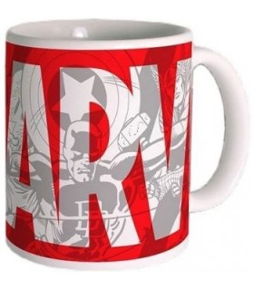 Taza Marvel Logo Grande Cerámica 300 mls