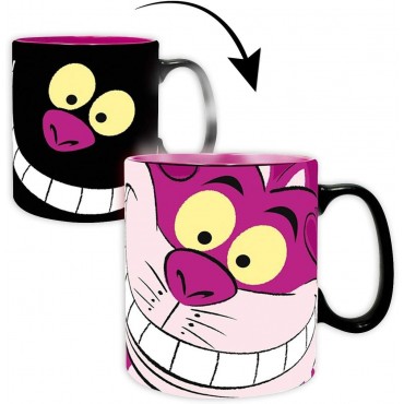 Taza Térmica Gato Cheshire Alicia En El País De Las Maravillas Disney Cerámica 460 mls