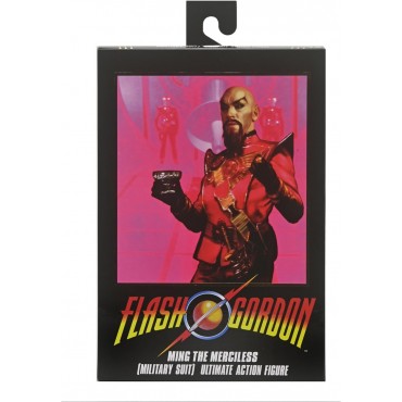 Figura Ultimate Ming The Merciless Red Military Outfit Flash Gordon Articulada 18 cms