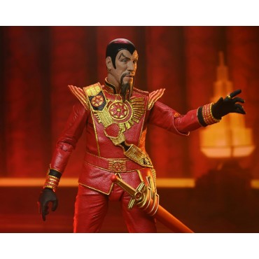 Figura Ultimate Ming The Merciless Red Military Outfit Flash Gordon Articulada 18 cms