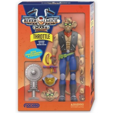 Figura Throttle Los Motorratones de Marte Articulada 18 cms