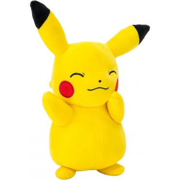 Peluche Pikachu Ojos Cerrados Pokémon 20 cms