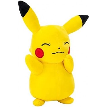 Peluche Pikachu Ojos Cerrados Pokémon 20 cms
