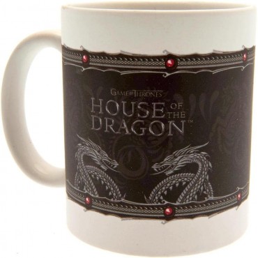 Taza Silver Dragon La Casa Del Dragón Juego De Tronos Cerámica 320 mls